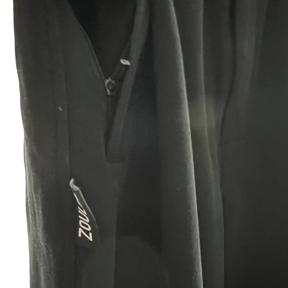 Zoulee Mens SZ Med Casual Cotton Jogger Sweat Pant Zip Front & PKTS Pant Black - Picture 3 of 14